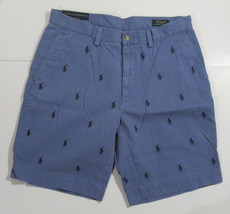 Polo Ralph Lauren Mens All Over Pony Chino Shorts Carson Blue NWT - $1,676.75 MXN