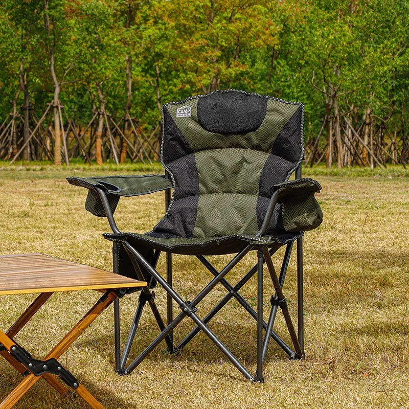 Outdoor Camping Folding Chair Portable Insulation Leisure Chair Oxford Cloth - £176.83 GBP