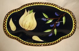 Gates Ware by Laurie Gates Garlic and Olives Oval Serving Bowl  - £19.83 GBP