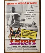 SISTERS 1973 Original 27X41” One Sheet MOVIE POSTER Unused/VG - Brian De... - £29.05 GBP