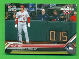 2023 Topps Now Shohei Ohtani Card #13 Pitch Timer Debut Opening Day - £6.26 GBP