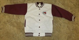 Brand NEW Boy&#39;s Tommy Sports V Neck Jacket Size: Large Maroon/White/Gray - £12.59 GBP