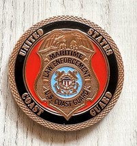 Us Coast Guard Maritime Law Enforcement Challenge Coin (Copper) - £11.68 GBP