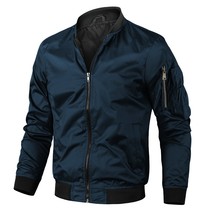 2022 New Mens Baseball Jackets Solid Fashion Zip casual men jacket autumn outdoo - £125.11 GBP