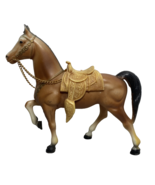 DIAMOND P Toy Horse #668 Hard Plastic Model Saddle Chain Rein Hong Kong - £29.57 GBP