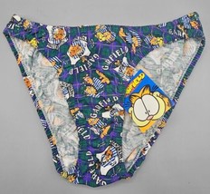 VTG Garfield The Cat Womens Green/Purple Bikini Panties/Underwear Size 5... - £13.44 GBP