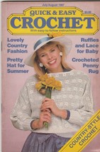 Quick & Easy Crochet Volume II Issue 4 Jul-Aug 1987 crochet patterns - $1.49