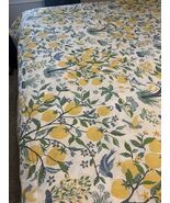 Pottery Barn Capri Lemon Tree Cal King Sized Duvet Cover Blue Yellow 108x92 - $99.00