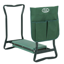 Foldable Kneeler Garden Bench Stool Soft Cushion Seat Pad Tool Pouch Kne... - £42.65 GBP