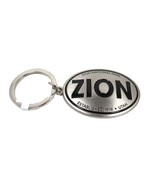 Zion National Park Utah Metal Oval Keychain Souvenir Established 1919 - $29.84