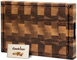 Cookizar Walnut Cutting Boards for Kitchen End Grain Cutting Board - Chopping... - £132.38 GBP