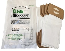 Clean Obsessed CO203 and CO101 HEPA Vacuum Filter Bags 9 Pack CO101BG - £10.35 GBP