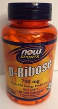 Now Foods D-Ribose 750 mg 120 Veg Capsules - $17.70