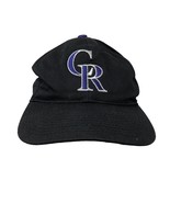 VTG Colorado Rockies Outdoor Cap Hat Size Youth Snapback Black Purple - £38.94 GBP