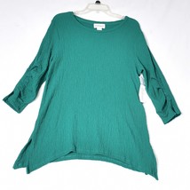 Peck &amp; Peck NWT Women&#39;s Green Blouse Size Medium - $13.48