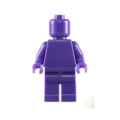 PWS Dark Purple Blank Plain Minifigure Bricks US - $9.17