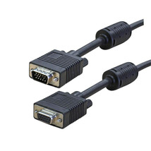 50 Ft HD15 Male to Female Shielded Heavy Duty VGA SVGA Monitor Extension Cable - £58.97 GBP