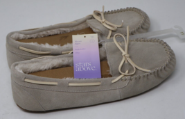 Stars Above Women&#39;s Chaia Soft Faux Fur Moccasin Slippers Off-White Size... - $9.89