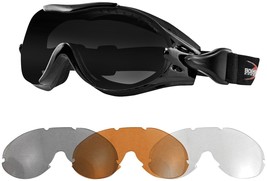 Bobster Eyewear Phoenix OTG Interchangeable Goggles Black BPX001 - £47.79 GBP