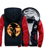 Anime Dragon Ball Hoodies Winter Warm Sweatshirts Thicken Fleece Jacket ... - $742.35 MXN