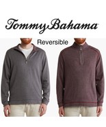 Tommy Bahama Mens Alpine View Reversible Half-Zip Pullover Knit Sweater ... - £81.45 GBP