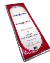 St Ramonde Mens Handkerchiefs B Embroidered Monogram Initial NEW Vintage... - €43,27 EUR