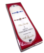 St Ramonde Mens Handkerchiefs B Embroidered Monogram Initial NEW Vintage... - €42,65 EUR