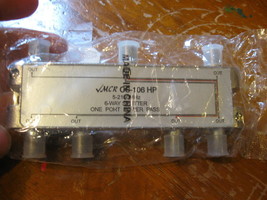 New V Mcr 6-Way Splitter Tv / 8-Outs 1-In / Uhf Fm ? / 5-2150 M Hz # CS-106 Hp - £21.25 GBP