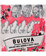 1953 Bulova Watches Advertisement Ringling Bros Barnum &amp; Bailey Circus F15S - €30,02 EUR