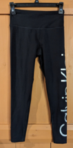 Calvin Klein Performance Women’s Black Stretch Logo Athletic Leggings Size XS - £11.36 GBP