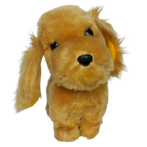 Vintage 1978 Dakin Brown Puppy Dog Canine Plush Stuffed Animal 7&quot; - £20.13 GBP