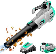 Litheli 20V Cordless Leaf Blower 350 Cfm 85 Mph, Variable Speeds Electric Leaf - $82.98