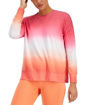 MSRP $40 Id Ideology Womens Dip-Dye Crewneck Top Pink Size Large - £8.99 GBP