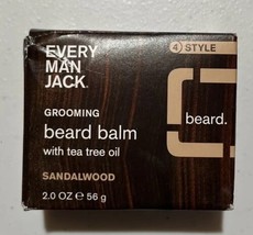 Every Man Jack Grooming Sandalwood Beard Balm w Tea Tree Oil &amp; Beard Oil - £15.76 GBP