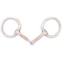 Tough-1 SS Engraved Snaffle D-Ring Bit - £41.93 GBP