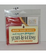 Suction Sign &quot;Wash Your Hands And Say your Prayers Jesus &amp; Germs Are Eve... - $13.47 CAD