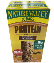 Nature Valley Protein Chewy Bars Peanut Butter Dark Chocolate - Box of 30 - £19.43 GBP