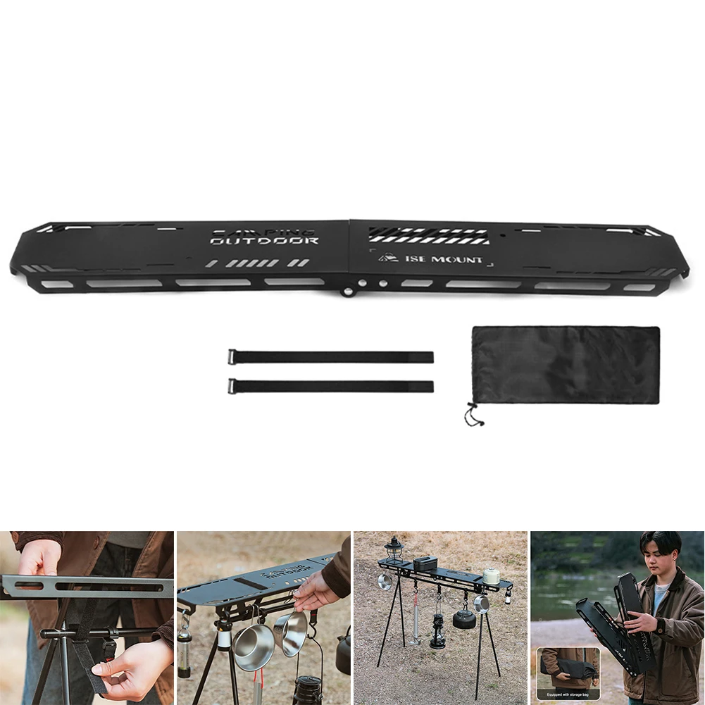 Foldable Camping Tripod Top Plate Portable Tabletop Board High Strength Bending - £24.17 GBP+
