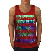 Wellcoda Don&#39;t Panic Mens Tank Top, Psychedelic Active Sports Shirt - £14.84 GBP+