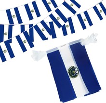 Anley El Salvador String Flag Pennant Banners 33 Feet 38 Flags - £7.05 GBP