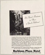 1936 Print Ad Barbizon-Plaza Hotel Central Park South New York,NY - £9.71 GBP