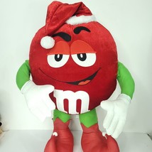 M&amp;M Candies Red Elf Santa Hat Christmas Plush Giant Large Poseable Stand... - €80,98 EUR