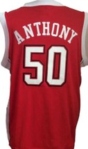 Greg Anthony Custom College Basketball Jersey Sewn Red Any Size image 5