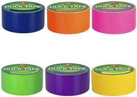 Duck Brand Duct Tape Multi-Color 6 Pack 1.88 in. x 20 yd Total 6 Bright Color - £19.29 GBP