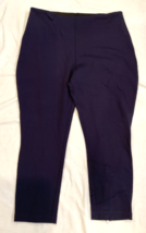 Lysse Navy Blue Knit Leggings Size 3X - $321.69 MXN