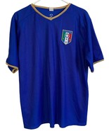 Vintage Italy Soccer National Team Home Jersey Shirt Blue Size L #17 - $48.95