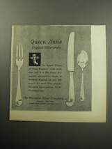 1957 Worcester Silver Advertisement - Queen Anne English Silverplate - £14.77 GBP