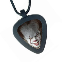 IT Pennywise Scary Horror Clown Pickbandz Mens Womens Real Guitar Pick Necklace - £9.99 GBP