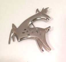 James H. Hall 1/20th Silver Filled Reindeer Brooch Signed VTG Christmas ... - $10.40