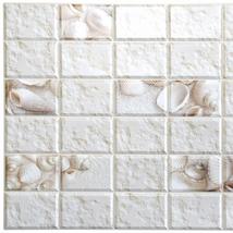 Dundee Deco PG7038 White Faux Distressed Stone Shells, 3.2 ft x 1.6 ft, PVC 3D W - £7.79 GBP+